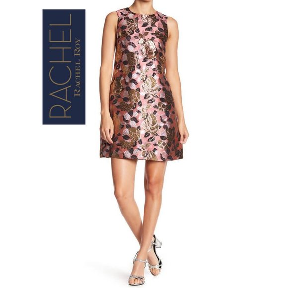 RACHEL Rachel Roy Dresses & Skirts - NWT Rachel Roy Designer Metallic Autumn Colors Dress Lined Sz 8